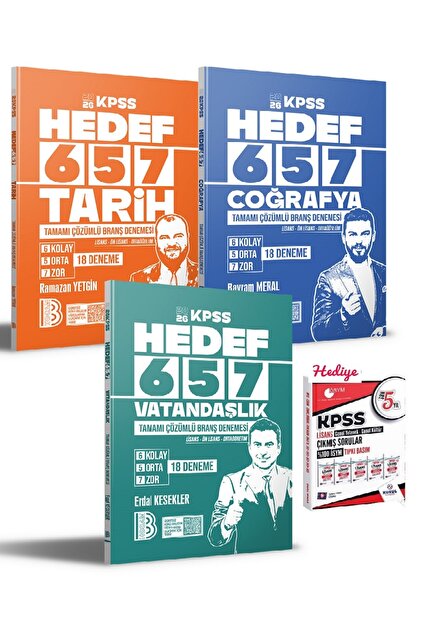 Kurul Yayıncılık Benim Hocam 2026 KPSS HEDEF 657 Genel Kültür