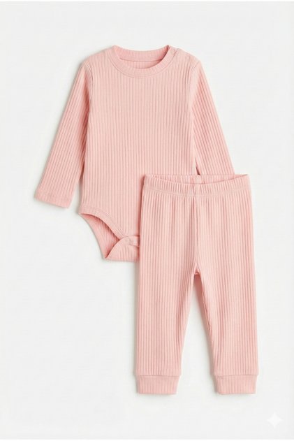 100% Cotton Bodysuit and Pants 2-Piece Set