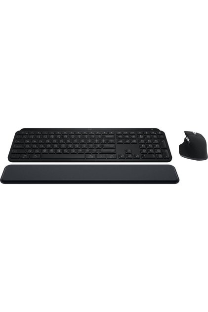 MX Keys S Combo, Performance Wireless Keyboard and Mouse with Palm Rest, Customizable Illum