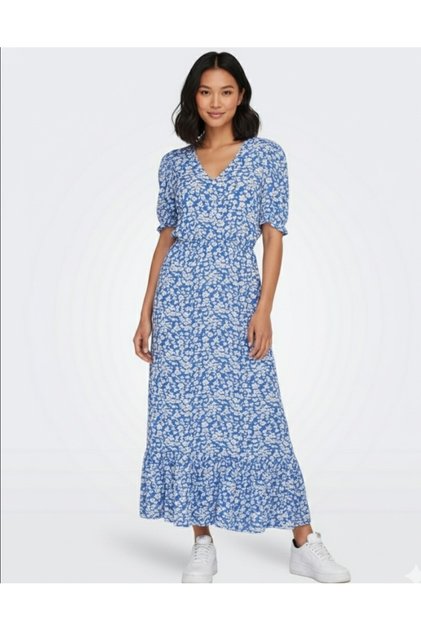 Bohemian Floral Patterned Viscose Dress