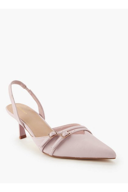 Women Buckle Accent Slingback Shoes