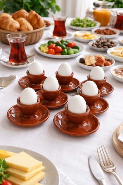 Handmade Egg Cup Set of 6