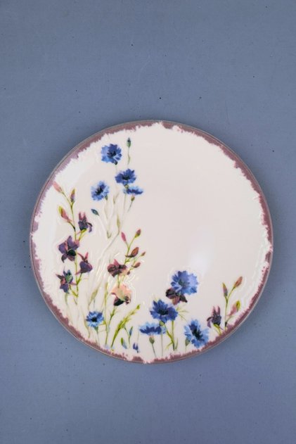 Tabak Evi Porcelain Morden Flat Plate 19.50cm Single
