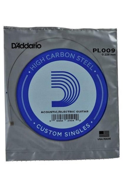 Pl009 Electric & Acoustic Single String | 0.009 Inch - Steel