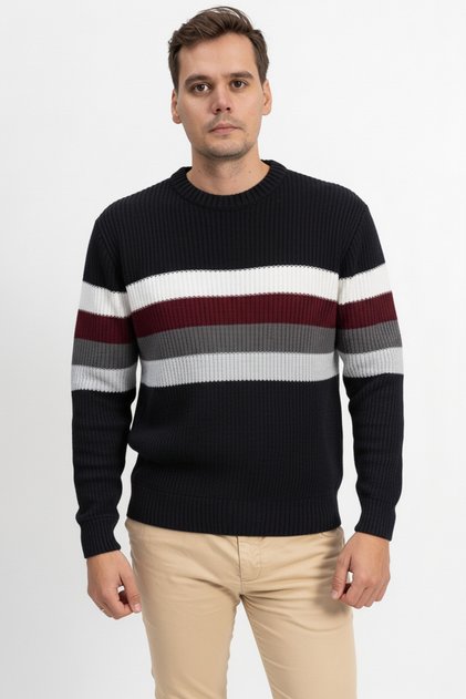 Thick Winter Crew Neck Men's Knitwear Sweater