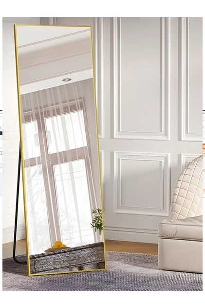 Full-length mirror 160 x 50 cm, wall and floor mirror, freestanding mirror, hanging mirror