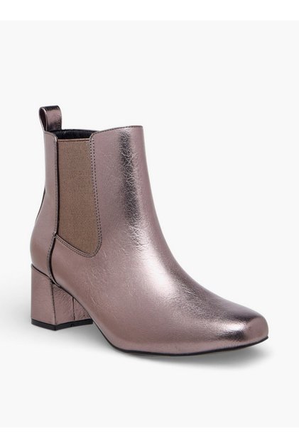 Women Block Heel Chelsea Boots