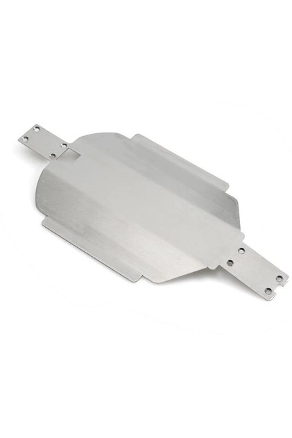 Silver Mjx Hyper Go 16207 16208 16209 16210 H16 Stainless Steel Skid Plate Chassis Armor Gearbox Pro