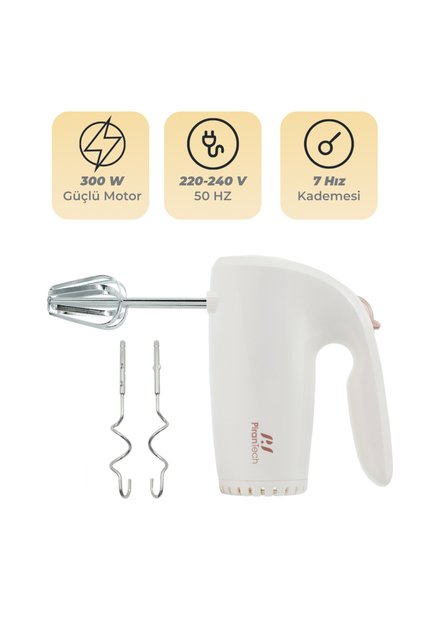 YH-307 - 7 Kademeli Pratik El Mikseri - Paslanmaz Çelik Aparatlı