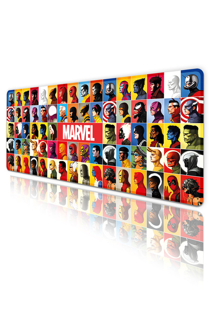 Marvel Süper Kahramanlar Oyun Gaming Klavye Mouse Pad Masa Matı 70x30cm
