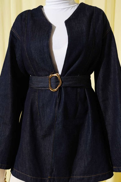 Kimono Jeans with Belt Detail