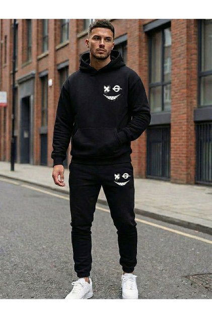 Smile Designed Printing - K Hooded Tracksuit Set
