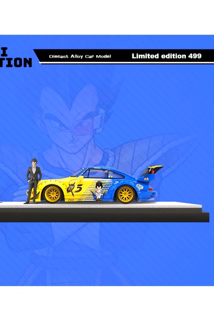 Mini Station Porsche RWB 964 Dragon Ball Z 3'lü Set (Pleksi-Kutulu