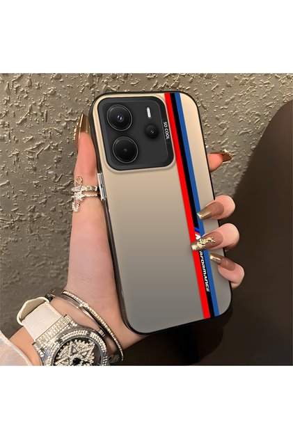 Xiaomi Redmi Note 14 Compatible Car Patterned Silicone Edge Hard Back Anti-Fall Phone Case