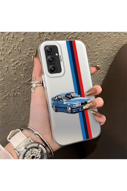 Samsung Galaxy A34 5g Compatible Silicone Edge Hard Back Anti-Fall Phone Case with Car Pattern