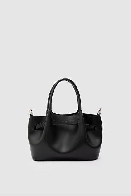 るる Shule Bags Polka Kemerli El ve Çapraz Çanta Siyah - Fiyatı, Yorumları