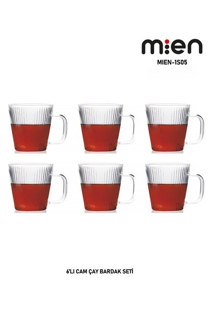 6'lı Küçük Boy Cam Kupa 100ml