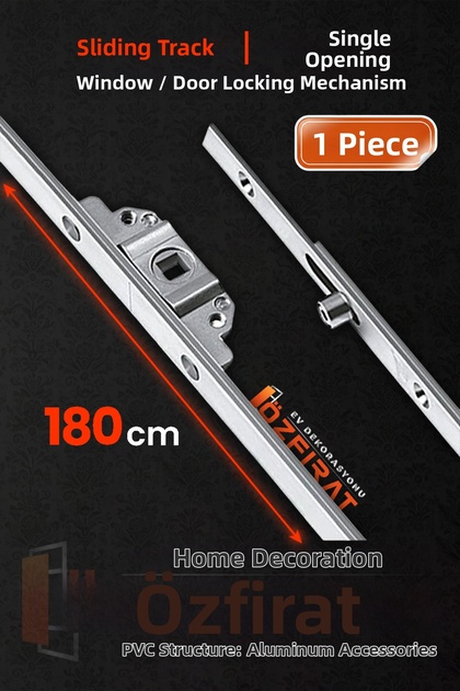 180cm Single Opening Spanish Lock – Pvc Pimapen Door Window Lock – (1 Piece)