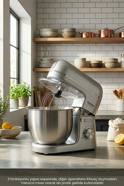 MA 3枚セット Lorenzo Multichef Stand Mixer 3in1 Hamur Yoğurma Blender Et Kıyma