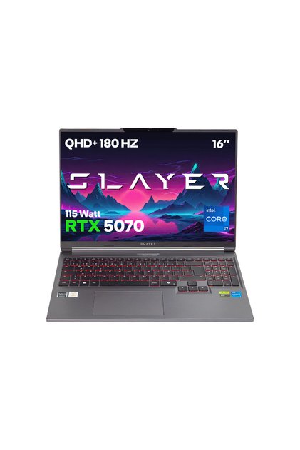 Slayer X7T-5070 C3 Intel Core i7 14650HX 32GB RAM 2TB SSD RTX5070 16" QHD+ 180Hz IPS FreeDOS