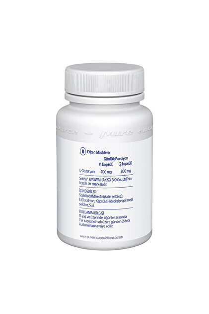Pure Encapsulations Reduced Glutathione 60 Capsules