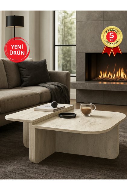 Orta Sehpa Traverten - Modern ve Şık Tasarım | Valya