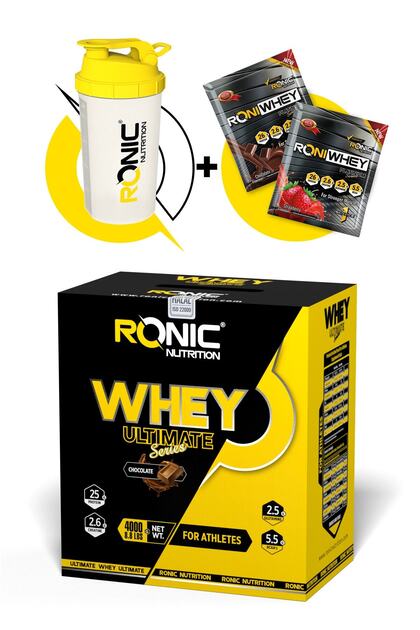 Whey Protein Tozu Ultimate 4000 G Kas Yapılanmasına Yardımcı Protein Tozu (ÇİKOLATA AROMALI)