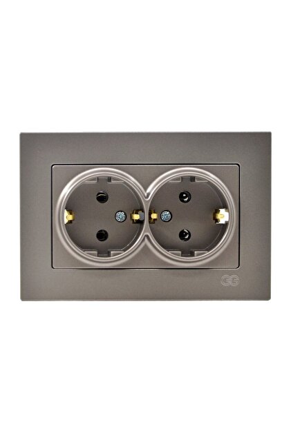 Günsan Eqona Mocha Double Grounded Socket