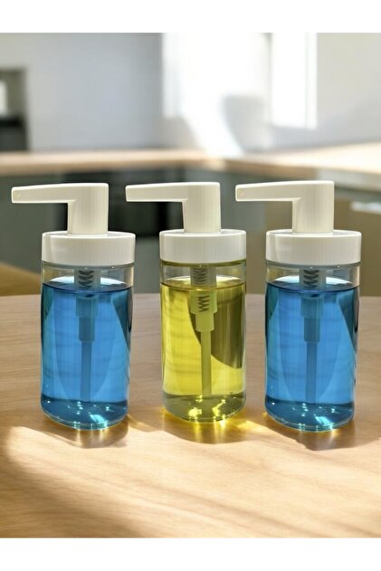 Tackan Liquid Soap Dispenser Bathroom Toilet Accessory 250ml 3 Pieces