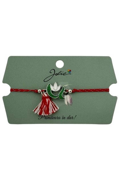 Martisor Bratara Ciucure cu Pandantiv, Model 4