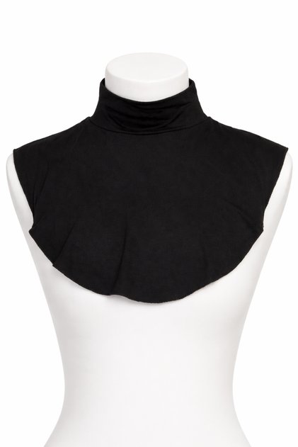 Plain Turtleneck Neck Collar – Non-Slip, Anti-Sweat, Life-Saving Product - Black