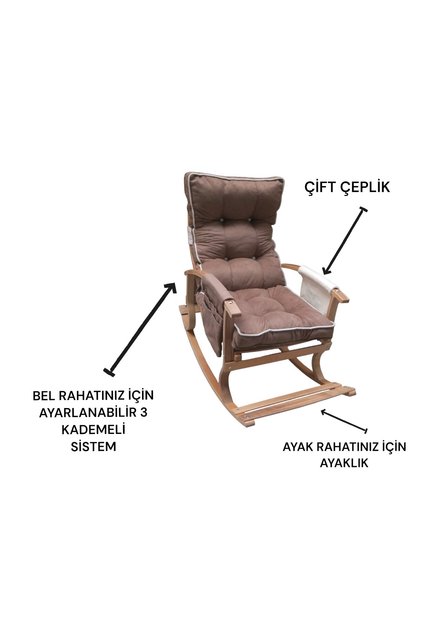 Sallanan Sandalye Baba Koltuğu Kitap Okuma Sandalyesi Rahat Sandalye Sallanıyorum