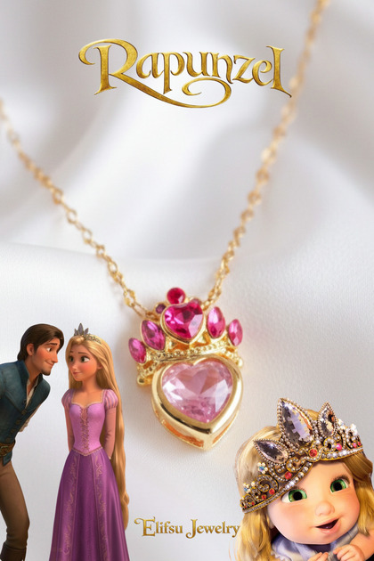 Elifsu Jewelry Pembe Taşlı Rapunzel'in Tacı Kolye - Fiyatı, Yorumları