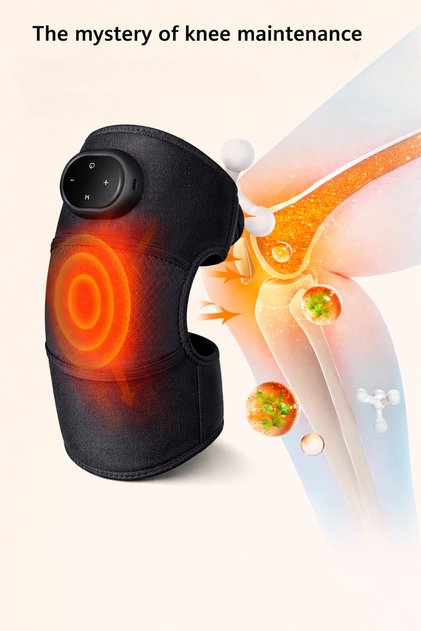 Multi-Functional Knee Massager with Heat & Vibration, Rechargeable Cordless Massager
