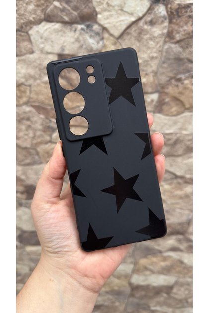 Vivo V29 Compatible Star Silicone Shock-Absorbing Classic Protective Rubber Case