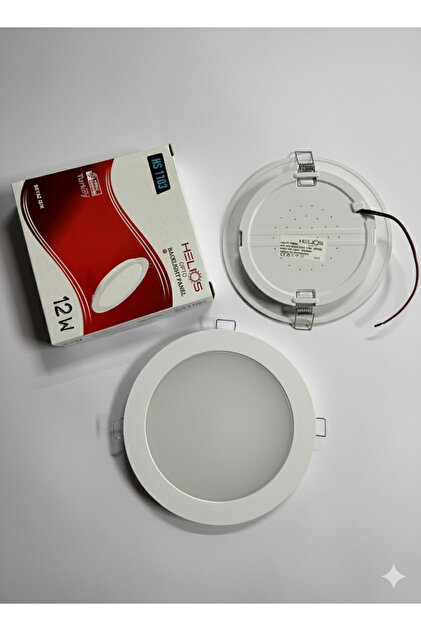 Helios 12W Beyaz Işık Led Spot Panel Lamba Dahili Trafolu Dış çap