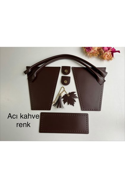 Knitting Bag Kit - Tale Set Dark Brown