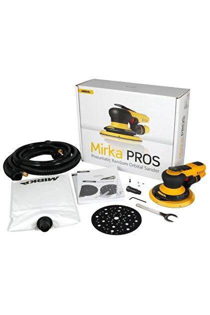 MİRKA Havalı Zımpara Makinesi (Hortum + Toz Torbası) PROS 650DB Ø