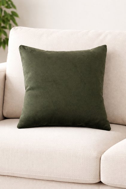Velvet Single-Sided Throw Pillow Cover 43X43 cm Decorative Plain Simple Pillowcase
