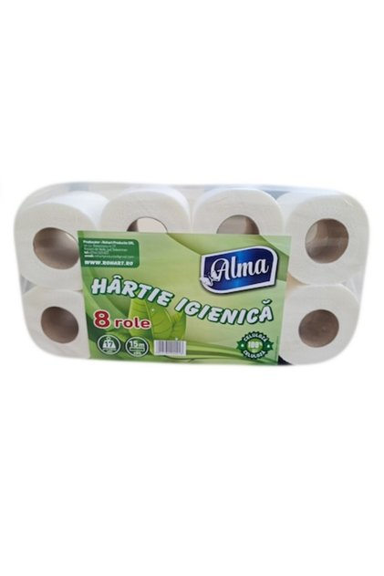 Hârtie igienică 8 role, 2 straturi
