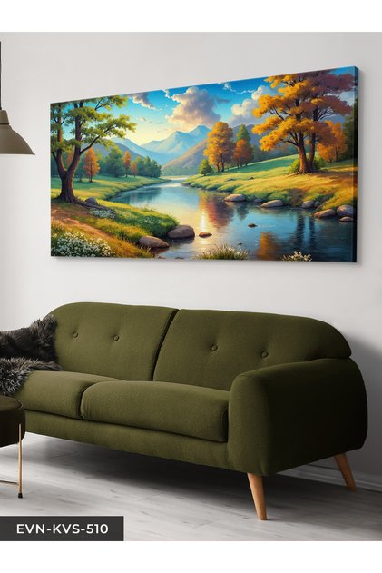 Doğa Manzarası Tek Parça Kanvas - Canvas Tablo
