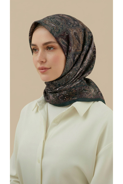 Karaca Eşarp Mavera 120 cm Cotton Shawl Scarf - Khaki - Price, Reviews