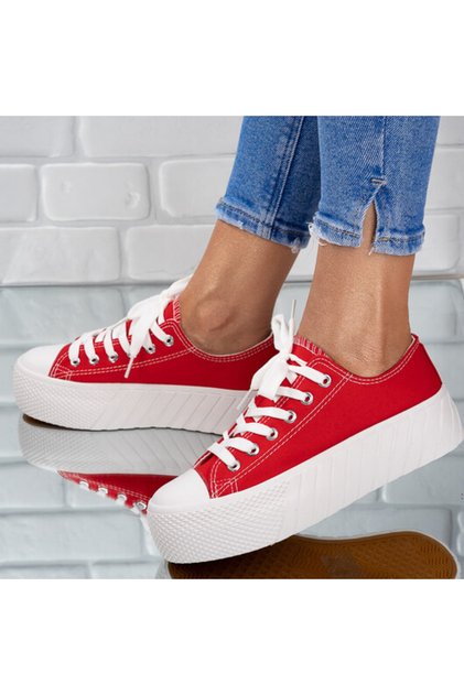 Sneakersi dama din material textil Stefania