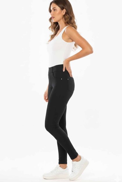 Women's Pants-Looking High Waist Shaping / Sculpting Women's Leggings - Denim-Looking Stretchy Jegging