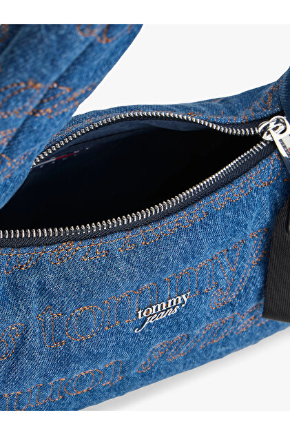 Tommy Hilfiger TJW Urban Tamamı Baskılı Kadın Denim Omuz Çantası