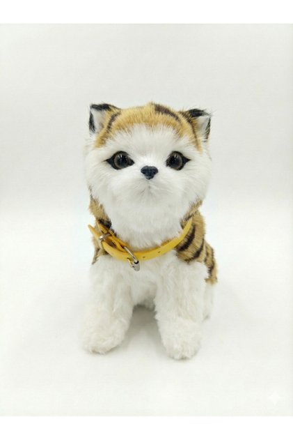Interactive Plush Cat Toy for Kids Realistic Kitten Meow Sound Movement Touch Sensitive Electric Pet