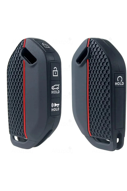 Kia Compatible, Ev3, Ev5, Ev6, Ev9, K3, K5, Sorento, Picanto, Sportage, Mq4, Ka4 Patterned Silicone Key Case (5 Keys)