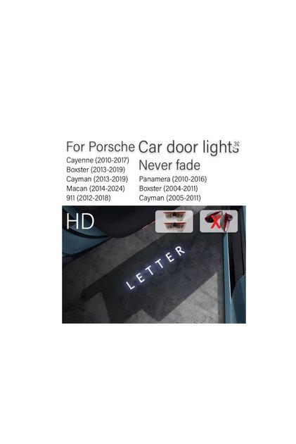 Porsche Kapı altı Lazer logo LED Aydınlatma Macan Cayenne Taycan 911 vs uyumlu