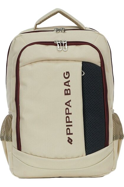 Asya Cnt8000-01 Beige Four-Compartment School, Travel and Daily Bag Backpack