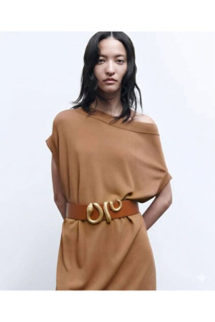 Snake Buckle Elastic Belt Women's Belt Dress Belt Shirt Belt Waist Belt